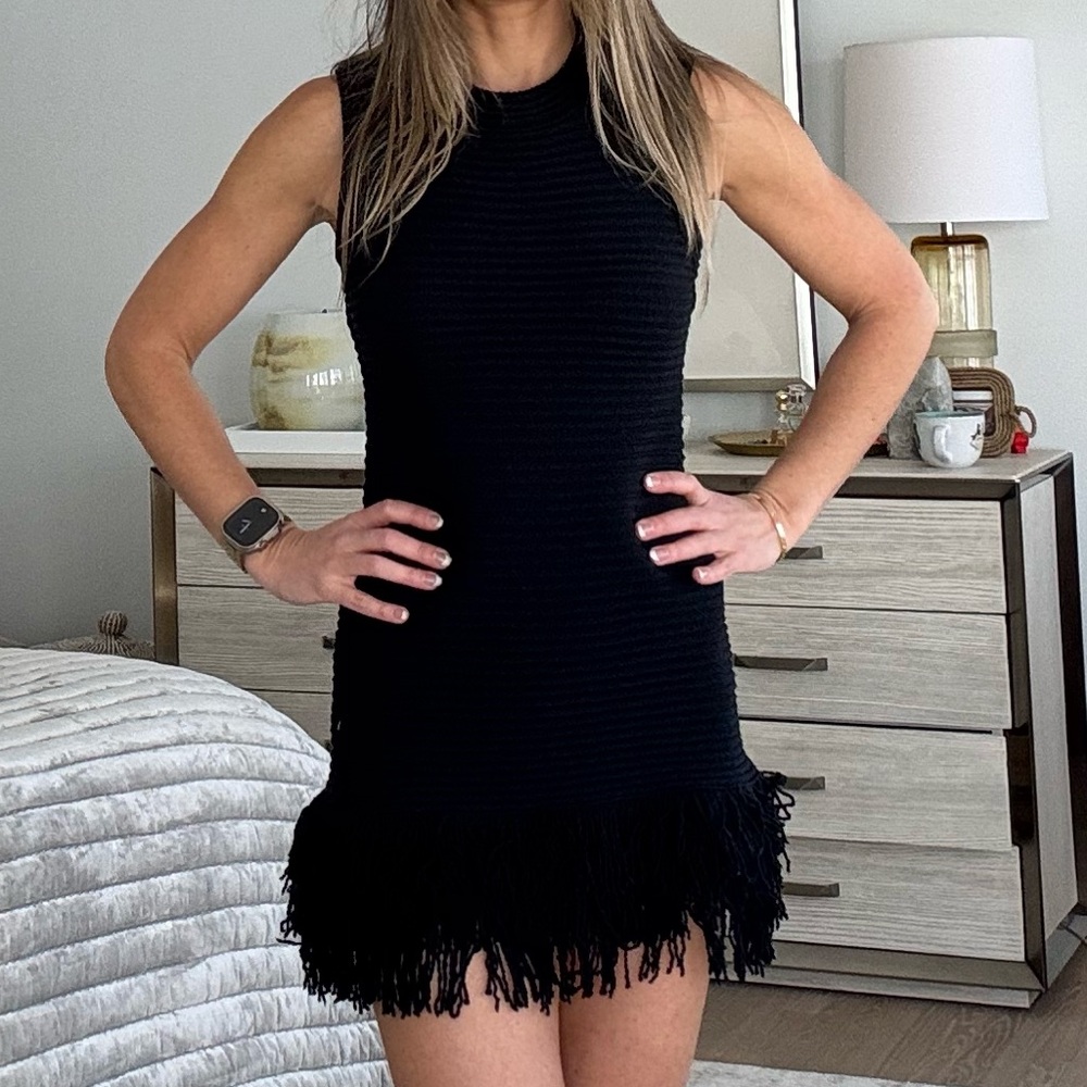 Zara Charcoal Ribbed Knit Top